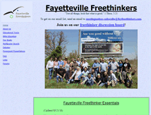 Tablet Screenshot of fayfreethinkers.com